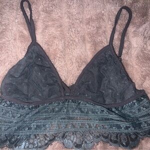 POL Charcoal Lace Bralette